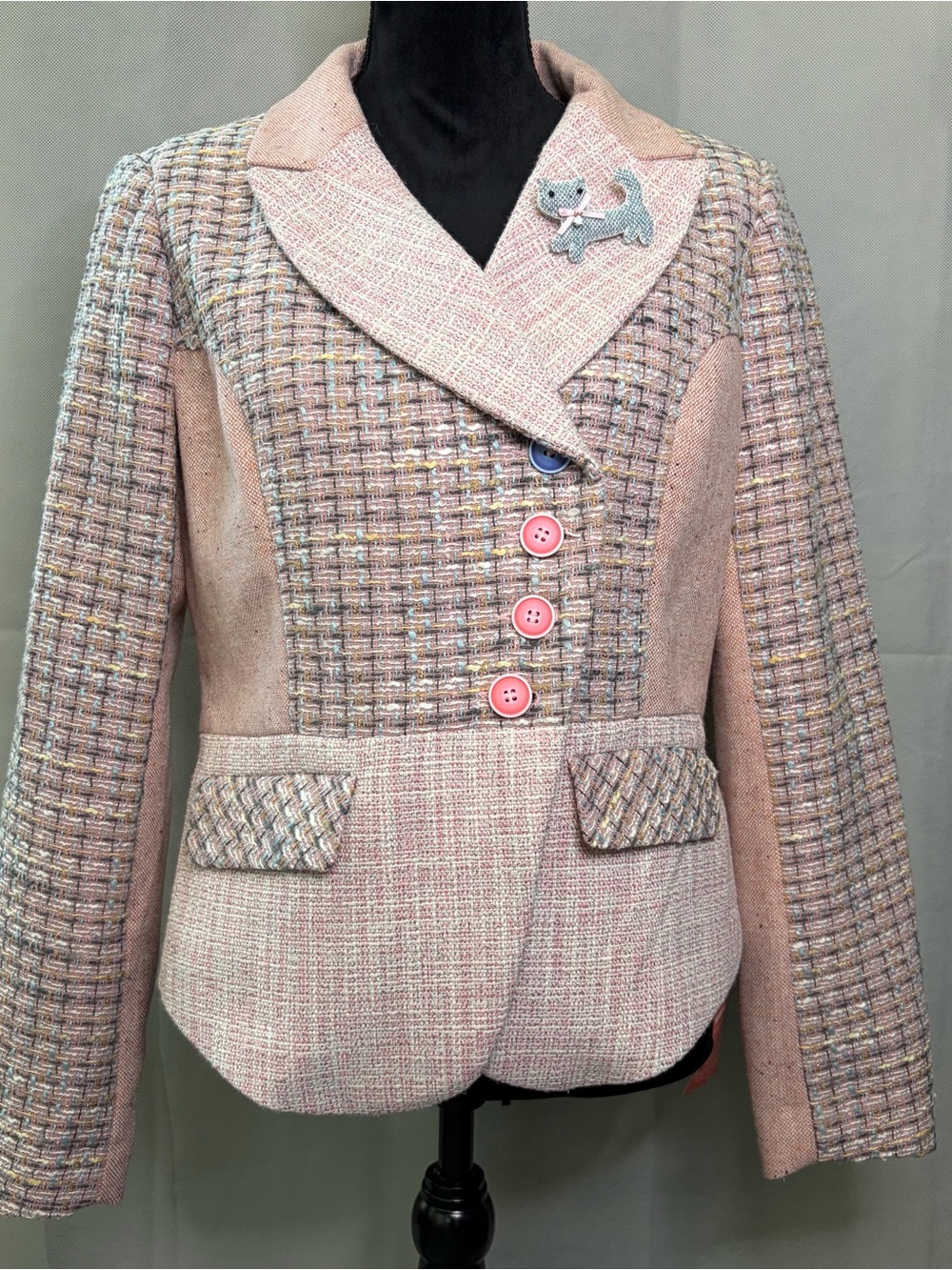Joe Browns Pink Tweed Textured Blazer